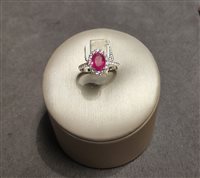 Anello Crivelli Donna Classic in Oro bianco Rubino 320-R92456B